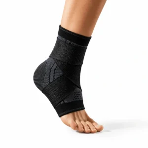 ProFit Ankle Compression Support | Breathable Stability Sleeve for Sports & Daily Wear | 2x Sleeves (Pair)